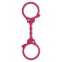 manette sexy  bondage fetish costrittivo rosa in silicone per gioco di coppia