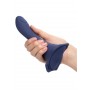 vibratore in silicone strap one pene finto indossabile ricaricabile morbido blu