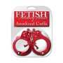 manette sexy polsini in metallo vere bondage fetish acciaio rosso gioco erotico