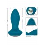 dildo sonda vibrante in silicone ricaricabile fallo anale crystal anal toys blue
