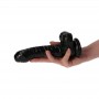 Fallo realistico con ventosa dildo nero vaginale anale pene finto sex toy black 6