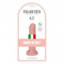 Fallo realistico vaginale anale mini dildo pene slim finto chiaro con ventosa 4,5"