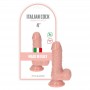Fallo realistico vaginale anale con ventosa mini dildo pene slim finto 4 chiaro