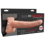 Vibratore strap on indossabile fallo dildo vibrante realistico ricaricabile