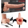 Vibratore strap on indossabile fallo dildo vibrante realistico ricaricabile