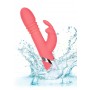 vibratore rabbit in silicone a coniglio dildo fallo vibrante vaginale anale pink