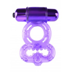 Anello fallico vibrante cock ring doppio ritardante per miglior erezione pene