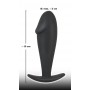 plug anale in silicone nero fallo dildo per uomo donna sexy toy anal black