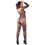 bodystocking tutina sexy lingerie intimo donna nero trasparente aperta in pizzo