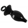 kit plug anale trio dildo nero piccolo medio grande anal plug black con anello