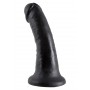 Fallo realistico king cock dildo con ventosa vaginale anale nero morbido black