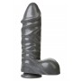 Fallo maxi realistico con ventosa dildo vaginale big xxl gigante nero black cock