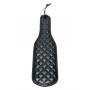 Spanker in eco pelle  nero frusta fetish bondage per uomo e donna sexy
