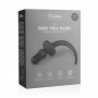 Plug anale fallo con coda dildo in silicone realistico nero butt black dog tail