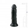 dildo con ventosa nero vaginale anale realistico black morbido pene finto sexy
