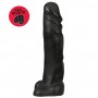 Fallo con ventosa realistico dildo vaginale anale nero morbido all in black