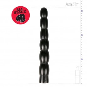 Dildo anale all black fallo nero sex toys realistico morbido plug