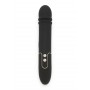 vibratore dildo nero in silicone realistico ricaricabile vaginale anale black