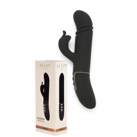 vibratore rabbit vibrante dildo doppio fallo ricaricabile nero morbido sex toys