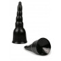 maxi plug anale realistico fallo all black con ventosa toys dildo impermeabile