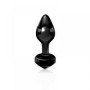 Plug anale vaginale dildo anal butt fallo fallo in vetro nero icicles no 44