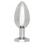 Plug dildo Anale in metallo acciaio jewel butt smal