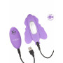 Vibratore stimolatore in silicone viola fallo vibratore vaginale con telecomando