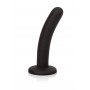 dildo fallo in silicone nero con ventosa curvo penetrazione anale vaginale black