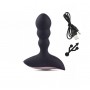 Vibratore anale fallo in silicone dildo prostata plug anal butt vibrante nero