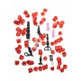 Kit set sex toy anale Vibratore fallo dildo vibrante in silicone nero plug butt anal e guaina fallica