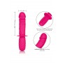 Dildo doppio con manico fallo realistico morbido in silicone sex toy vaginale anale