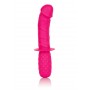 Dildo doppio con manico fallo realistico morbido in silicone sex toy vaginale anale