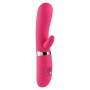 Vibratore doppio rabbit con stimolatore clitoride realistico dildo fallo vibrante
