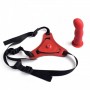 dildo red strap on indossabile fallo anale vaginale con cintura