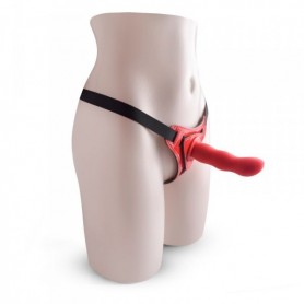 dildo red strap on indossabile fallo anale vaginale con cintura