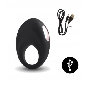 Anello fallico vibrante in silicone cock ring ritardante miglior erezione nero