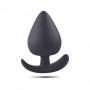 Plug anale butt dildo fallo in silicone nero the black small