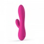 Vibratore rabbit doppio con stimolatore clitoride fallo dildo vibrante vaginale in silicone whale