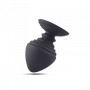 Plug anale fallo con ventosa in silicone nero butt dildo black pine realistico per donna e uomo