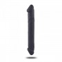 fallo doppio in silicone dildo realistico vaginale anale in silicone nero the cock db sex toys