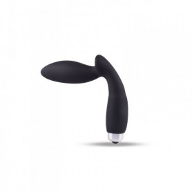 Vibratore in silicone nero plug per prostata fallo dildo vibrante anale per uomo