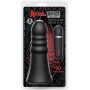 Vibratore anale in silicone nero anal butt plug vibrante dilatatore fallo liscio