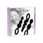 set kit plug fallo anale 3 pz dildo in silicone nero satisfyer butt plugs black