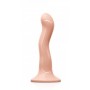 Fallo liscio realistico vaginale anale dildo plug con ventosa punto G sex toys flesh