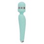 Stimolatore ricaricabile wand vibratore vaginale per clitoride in silicone blu