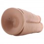 Fallo vaginale dildo realistico con ventosa king cock doppio 7 caramel two in one