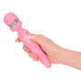 Stimolatore vaginale ricaricabile wand vibratore vaginale per clitoride in silicone rosa