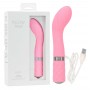 Vibratore per punto g stimolatore vaginale in silicone rosa fallo vibrante crystal