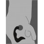 Vibratore anale per stimolazione prostata dildo fallo vibrante ricaricabile nero in silicone