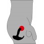 Vibratore anale stimolatore per prostata dildo vibrante ricaricabile uomo plug nero